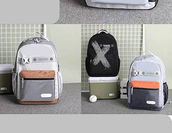 Спортивний шкільний рюкзак міський 50*30 см на блискавці з кишенею в різних кольорах Liza