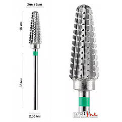 Фреза реверсивна твердосплавна MITCH 03360 DLX Конус закруглений Ø 6 мм зелена (DXF000811)