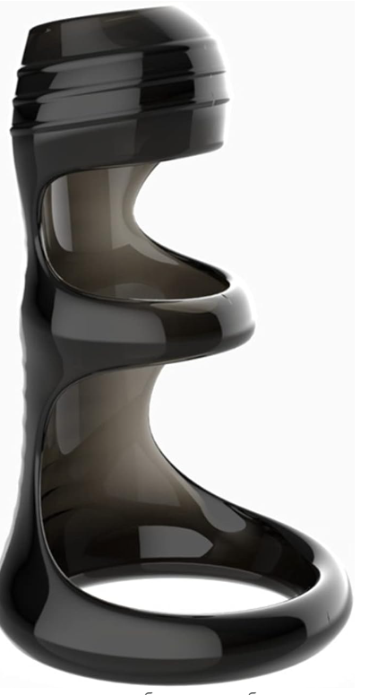 Силиконовая насадка на член, Кольцо для задержки эякуляции, растяжитель для эрекции, силиконовое резиновое кол - фото 1 - id-p2380260073