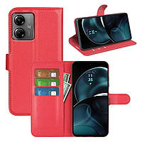Чохол-книжка Litchie Wallet для Motorola G14 Red