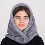 Жіночий норковий капюшон "Троянда", фото 2