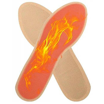 Термоустілки для ніг, 12 годин, 40-50°, Розмір 44-46 / Хімічні устілки самонагрівальні / Грілка-устілка