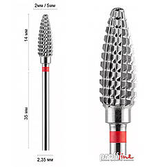 Фреза твердосплавна реверсивна EDNA 23504 DLX Кукурудза Ø 5 мм червона (DXF000481)