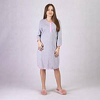 Еко нічна Тепла туніка для вагітних і годуючих мам ночнушка без синтетики