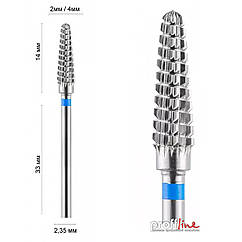 Фреза твердосплавна реверсивна IRMA 34005 DLX Закруглений конус Ø 4 мм синя (DXF000971)