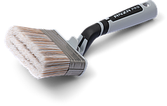 Кисть для фасадних робіт вигнута ANZA Pro Super Soft Angled Outdoor Brush Ergo, 100мм