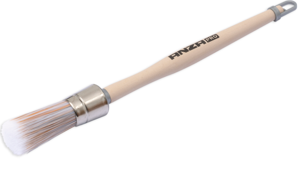 Кисть малярна кругла ANZA Pro Super Round BR Wood з дерев’яною ручкою, 25мм