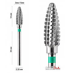 Фреза твердосплавна реверсивна EDNA 23506 DLX Кукурудза Ø 5 мм зелена (DXF000501)