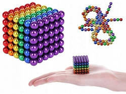 Неокуб веселка 216, Neocube 216 5 мм, магнітний конструктор головоломка, кольоровий неокуб