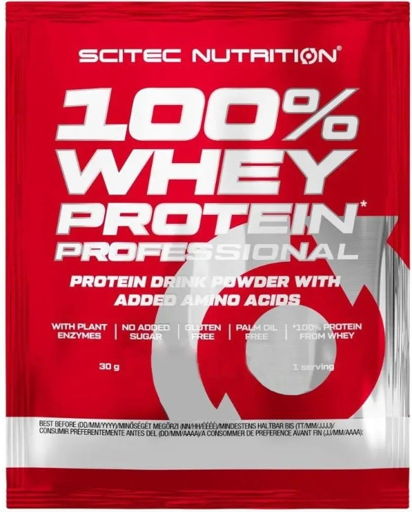Протеїн сиворотковий Scitec 100% Whey Protein Professional 30 г солона карамель