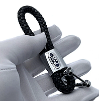 Брелоки для авто з логотипом Ford з якісної плетеної еко-шкіри (БМВ) 29196 Ford, фото 3