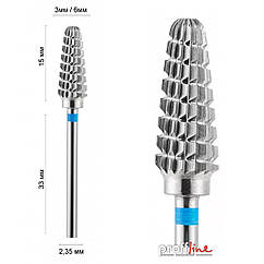 Фреза реверсивна твердосплавна IRMA 36005 DLX Конус закруглений Ø 6 мм синя (DXF000571)