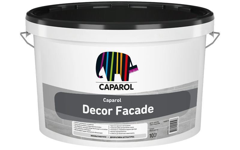 Суха суміш для декоративних покриттів Caparol Décor Facade, 10 кг.