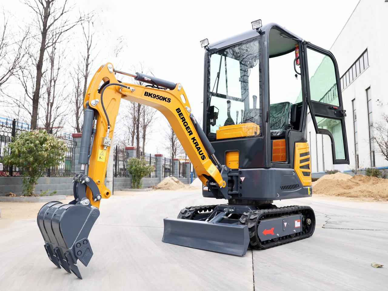 Міні-екскаватор Berger Kraus BK950KS з торсіонною балкою кабіни та ковшем 380 мм