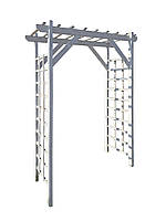 Арка дерев'яна садова біла (не розбірна)