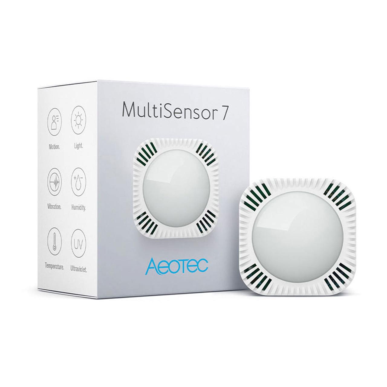 Датчик руху, температури, вологості, освітленості та вібрації Aeotec Multisensor 7 — ZWA024