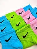 Подарунковий набір ассорті короткіх 35-41 жіночіх в чорному боксі Nike/найк — в коробці 6 пар шкарпеток, фото 9