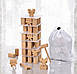 Дерев'яна іграшка-конструктор для малят "Вежа", 56 предметів, інструменти, MD 1585, фото 2