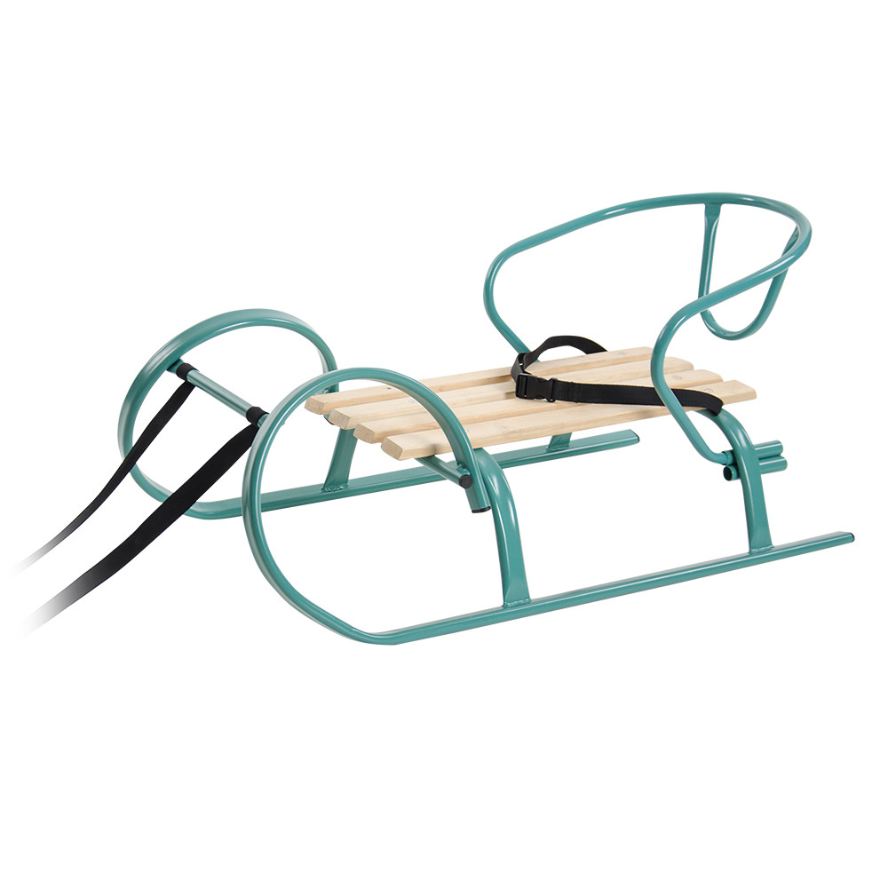 Санки "Снігур міні" + спинка бірюза, фото 1