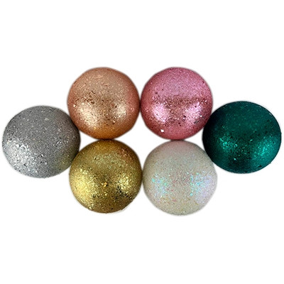 Куля новорічна d150 луска мікс, фото 1