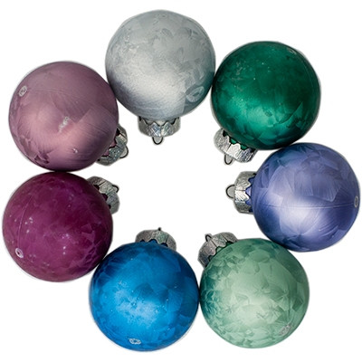 Куля новорічна d60 мороз мікс, фото 1