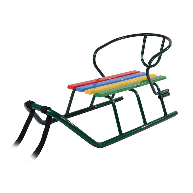 Санки "Балу" зелені + спинка, фото 1