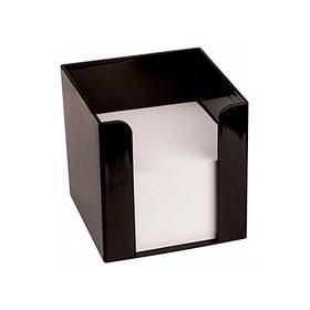 Підставка під папір для нотаток 90*90*90мм пластик чорна Economix E32601-01