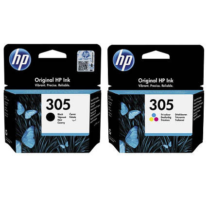 Струменеві картриджі HP 305 Black+Color + Чорнило ColorWay CW-HW350SET01 100мл(3YM61A+3YM60AE), фото 3