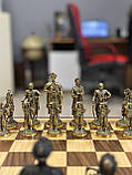 Ексклюзивні шахи ручної роботи з бронзи «Козацькі #1»., фото 4