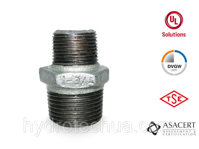 Ніпель редукційний перехідник ЗЗ 1"х3/4"