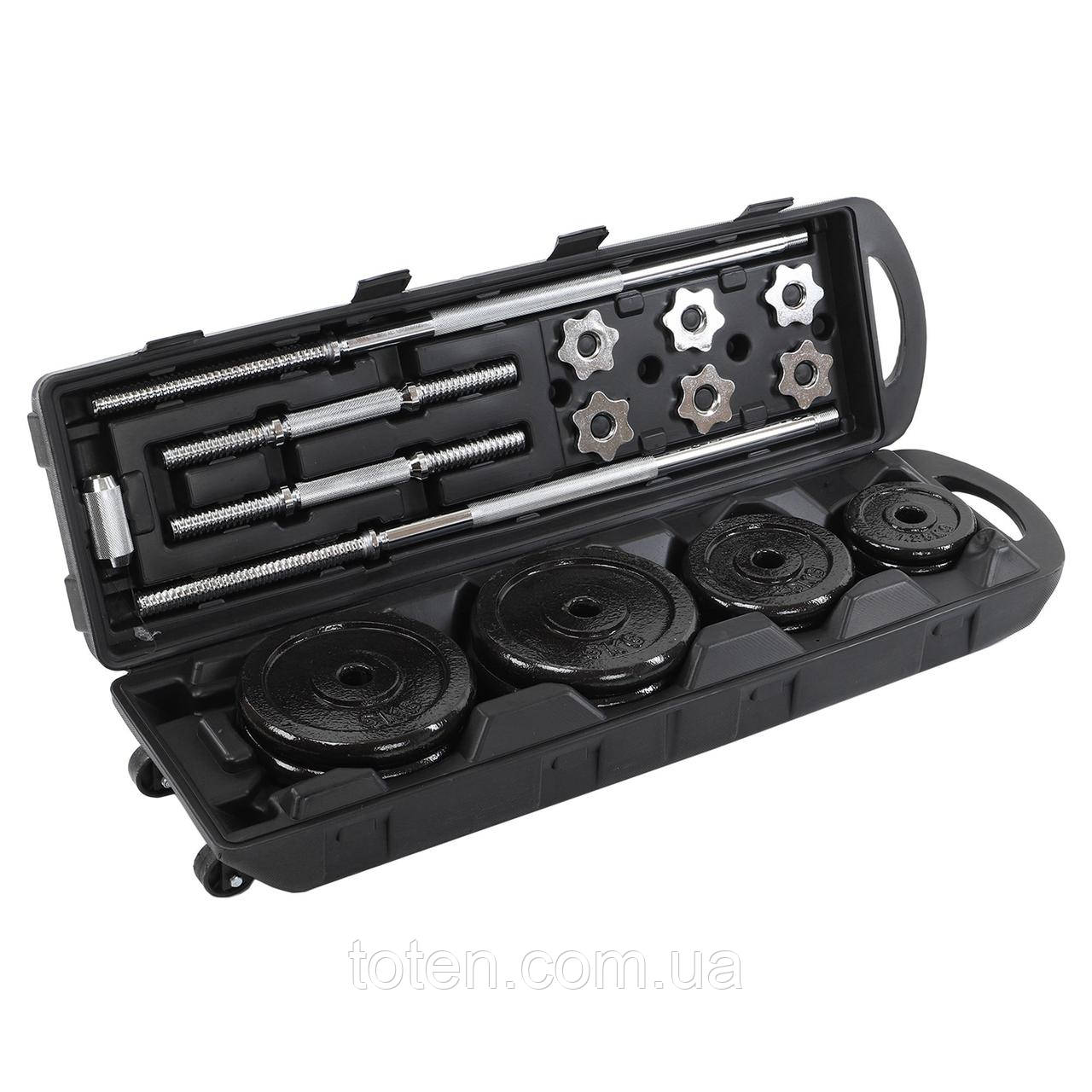 Комплект штанга та гантелі GA-9642 50кг топ, фото 1