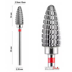 Фреза твердосплавна реверсивна EDNA 23604 DLX Кукурудза Ø 6 мм червона (DXF000511)