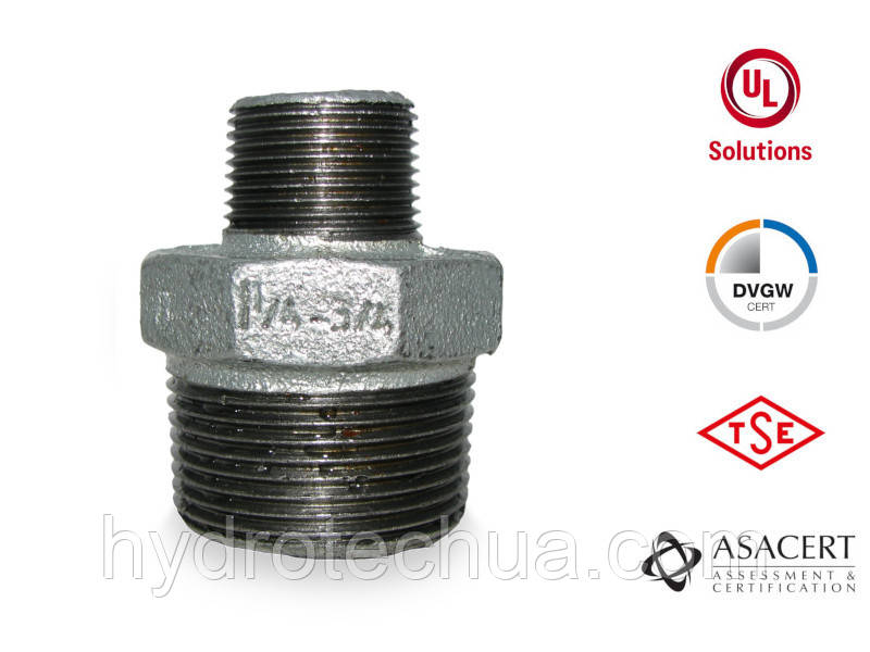 Ніпель редукційний перехідник ЗЗ 1 1/4"х3/4"