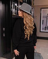 Жіноча кофта із ангори із приспущеним плечем великого розміру, фото 6