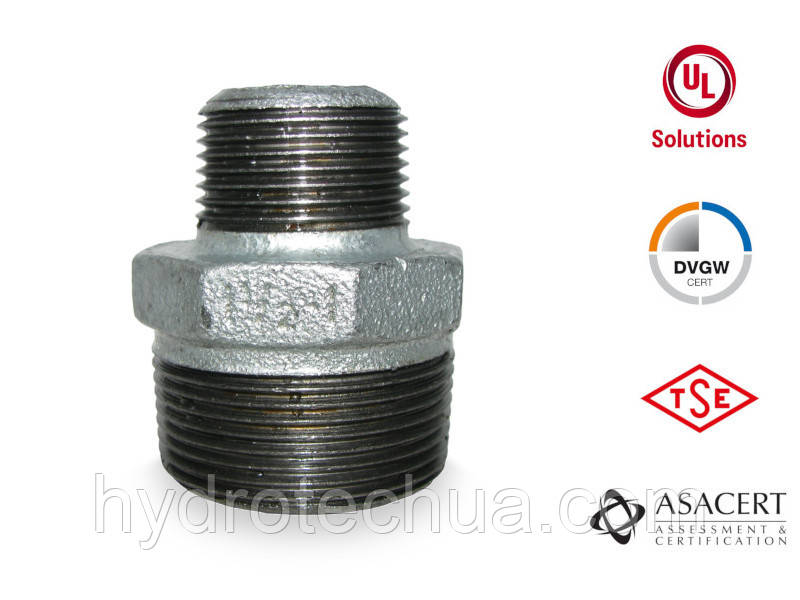 Ніпель редукційний перехідник ПН 1 1/2"х1"