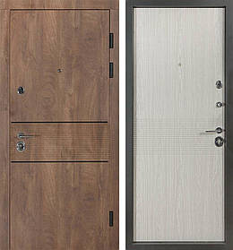 Вхідні двері Revolut В-81, модель 564/264. Колір: спил дерева коньячний/венге парма