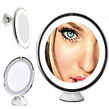 Дзеркало косметичне з 5-кратним збільшенням та світлодіодною підсвіткою Adler AD 2168, фото 6