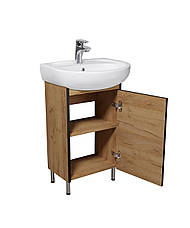 Тумба Dakota Craft 50 з умивальником Solo 50 дуб крафт, фото 4