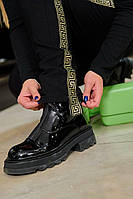 Джогери жіночі з турецького джинсу на флісі зі стрічкою (Батал), фото 3