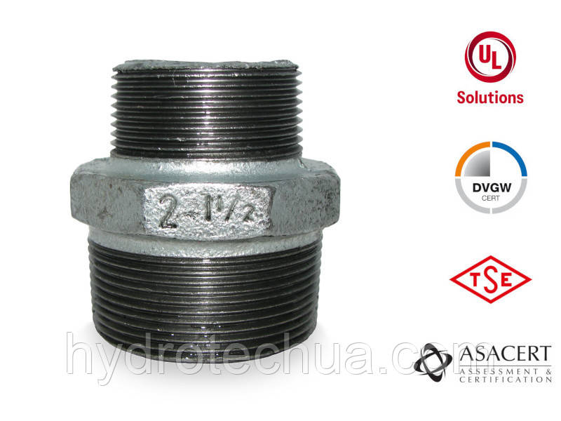 Ніпель редукційний, № 245, перехідник ЗЗ, 2"х1 1/2"