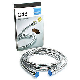 Шланг для душу 1,5 метра з підшипником Gappo G46 із хромованим покриттям