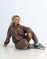 Спортивный флисовый женский костюм