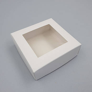 Коробка для пряників з віконцем 15х15х3 см