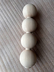 Меблеві ніжки з дерева  для столу кулі великого діаметру H.660 D.165 / Високі Кулі - 4.2