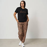 Комплект жіночий домашній футболка з штанами Розміри L XL 2XL 3XL