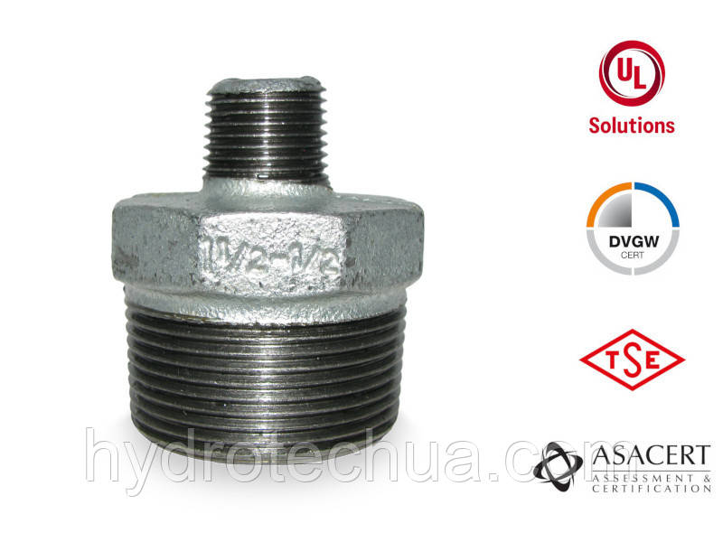 Ніпель редукційний перехідник ЗЗ 1 1/2" х 1/2"