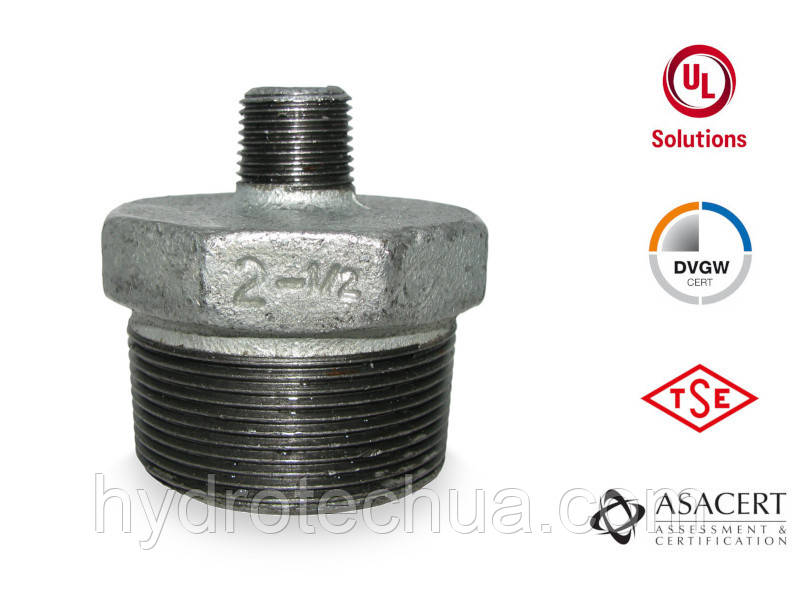 Ніпель редукційний перехідник ЗЗ 2"х1/2"