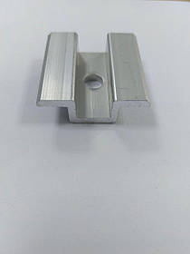 Універсальний алюмінієвий притиск для кріплення сонячних панелей 35-40 мм (середній)