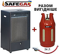 Каталітичний обігрівач TMC Camilla 3100 (Італія)+ Композитний газовий балон SafeGas 24 л.