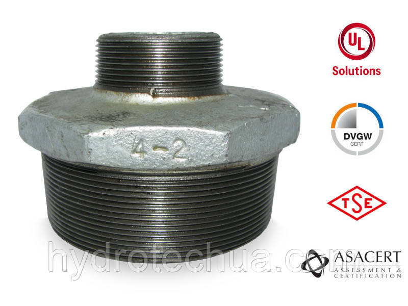 Ніпель редукційний перехідник ЗЗ 4"х2"